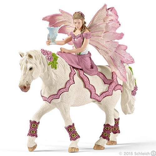 Feya in Festive Dress Riding