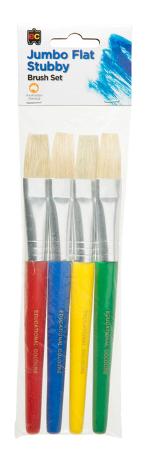 Jumbo Flat Brush - set of 4