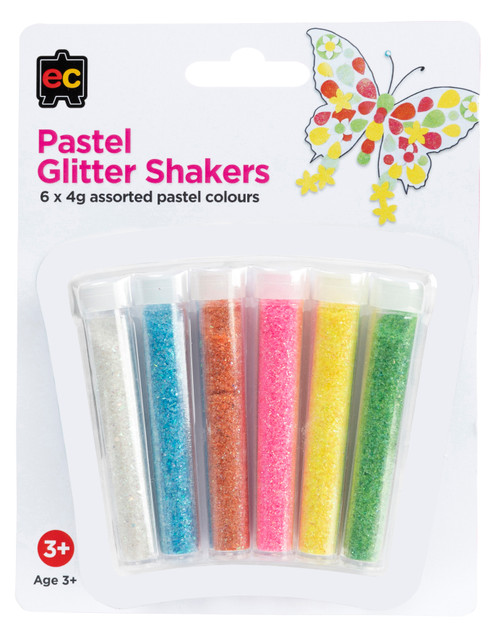 Glitter Shakers - Pastel - Set of 6