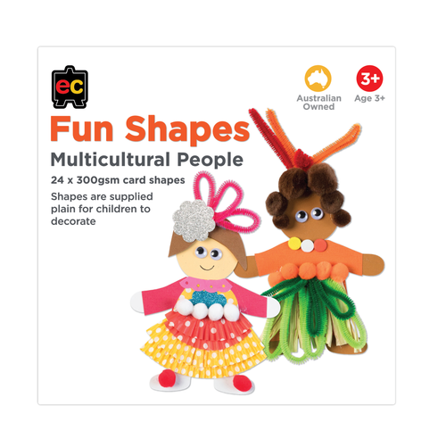 Fun Shapes - Multicultural Person - 24 pieces