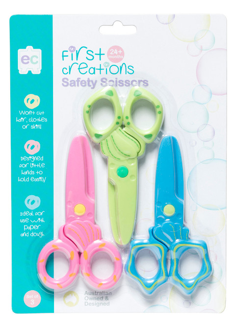 Scissors - Safety Scissors - set of 3