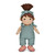 Organic Doll - Paloma in Teal