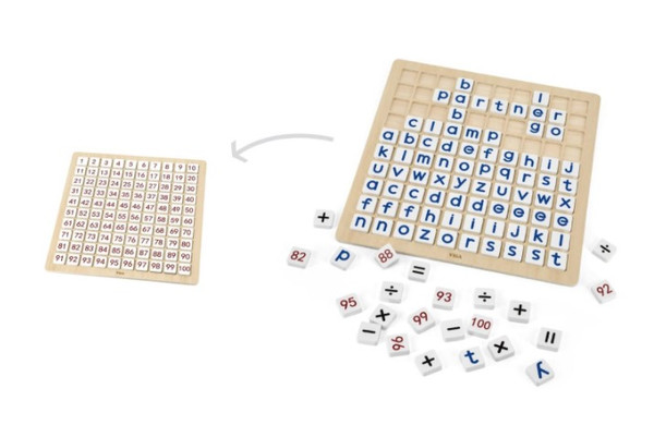 Learning Grid - Alphabet & Numbers