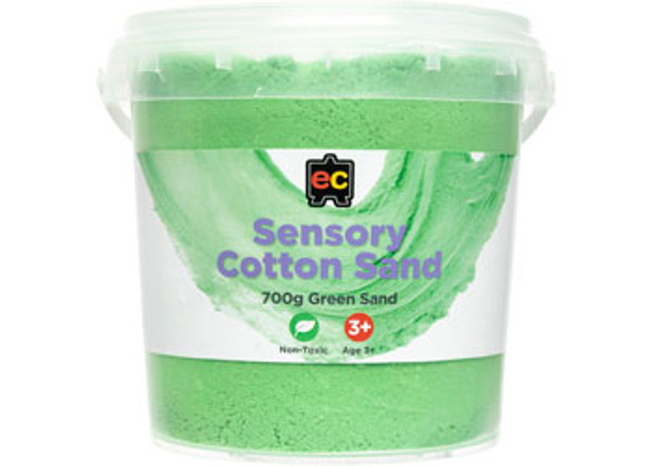 Sensory Cotton Sand - 700g jar - Green