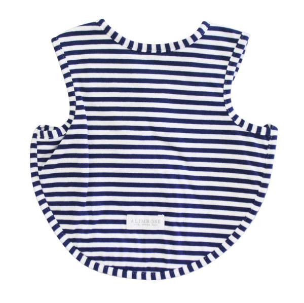 Bib - Arm Holes Back Fastening - Navy