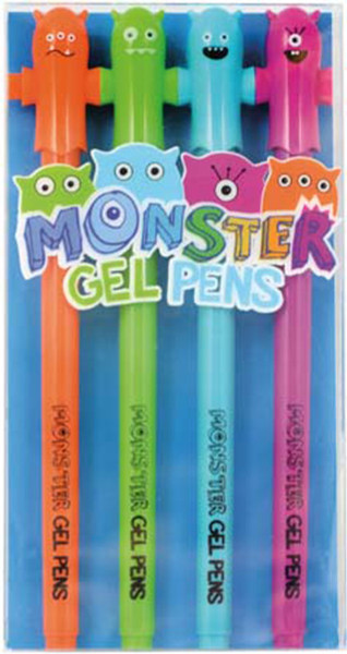 Monster Gel Pens - set of 4