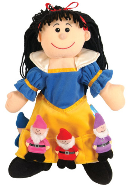 Snow White hand puppet and finger puppet set