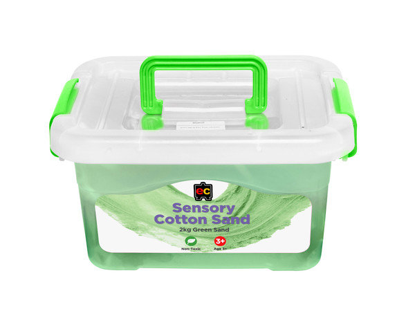 Sensory Cotton Sand - 2kg Green