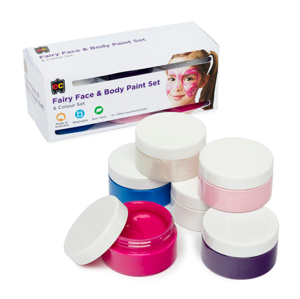 Face and Body Paint 50ml - Fairy - set of 6