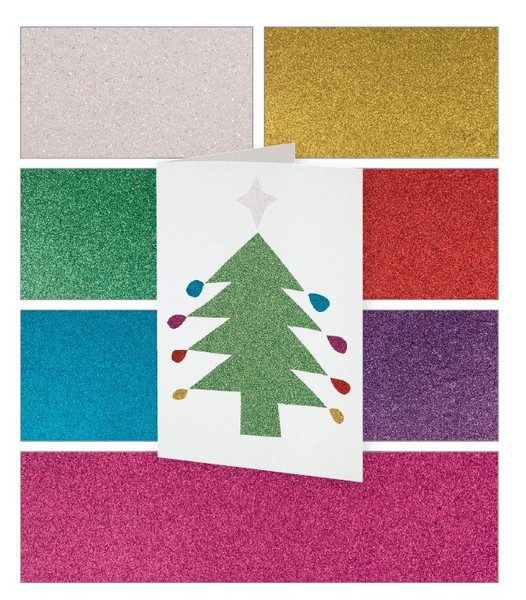Glitter Paper A4 - Assorted set of 20 sheets