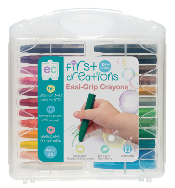 Easi-Grip Crayons - Set of 24