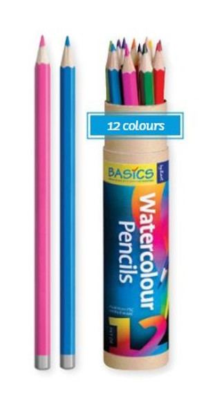 Basics Watercolour Pencils - Assorted set of 12