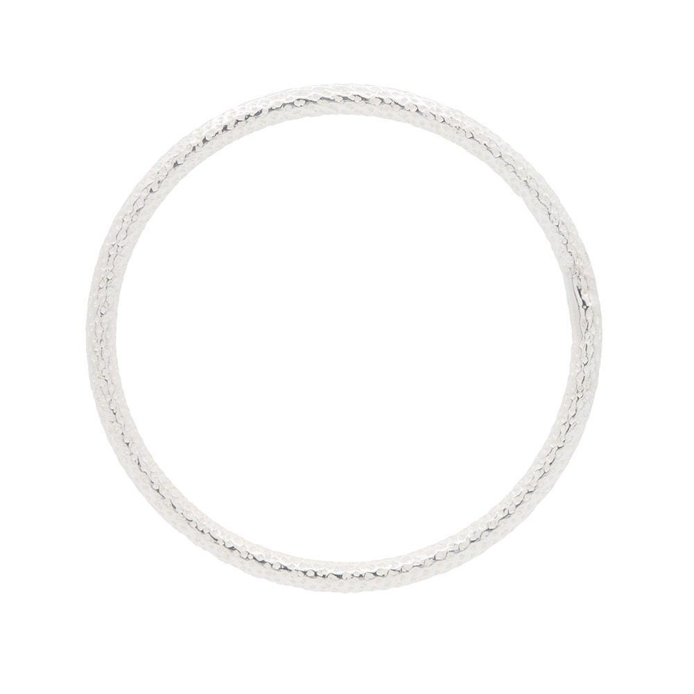 Anilla Soldada de Plata Diamantada de 24.0 MM de Diámetro Exterior ...