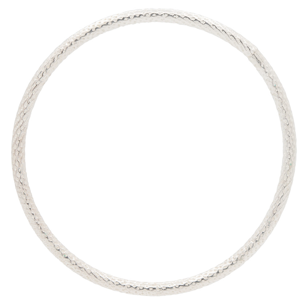 Anilla Soldada de Plata Diamantada de 30.0 MM de Diámetro Exterior ...
