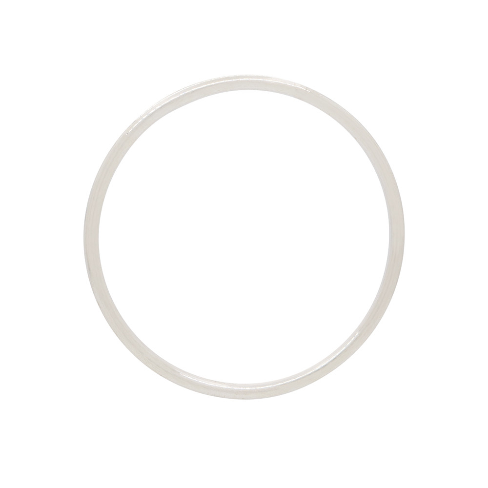Anilla Soldada de Plata de 20.0 MM de Diámetro Exterior + Hilo de 1.0 MM