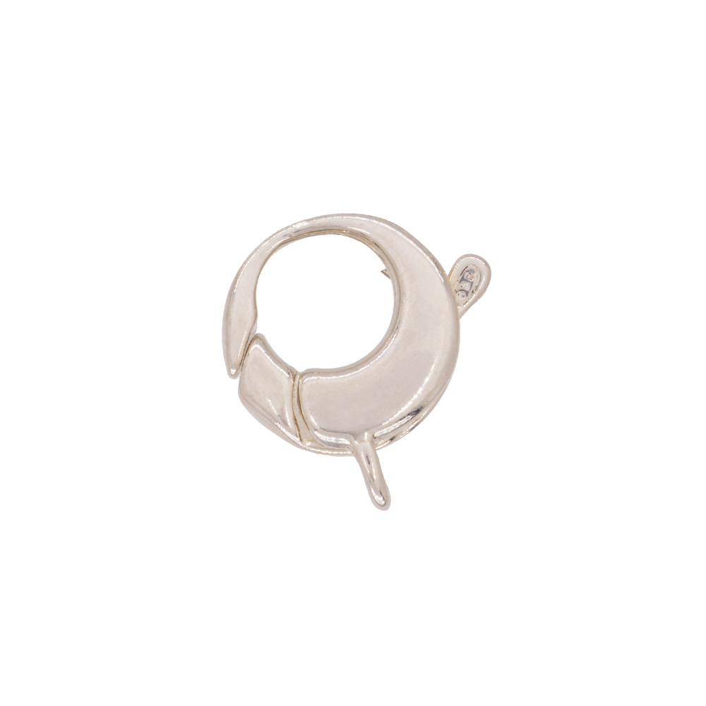 Mosquetón Fantasía + Anilla Soldada de Plata de 15.0 MM