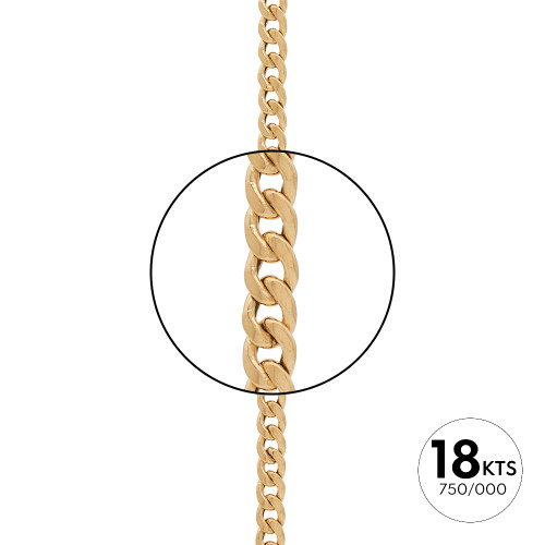 BARBADA HUECA 0100-30 - ORO 18K