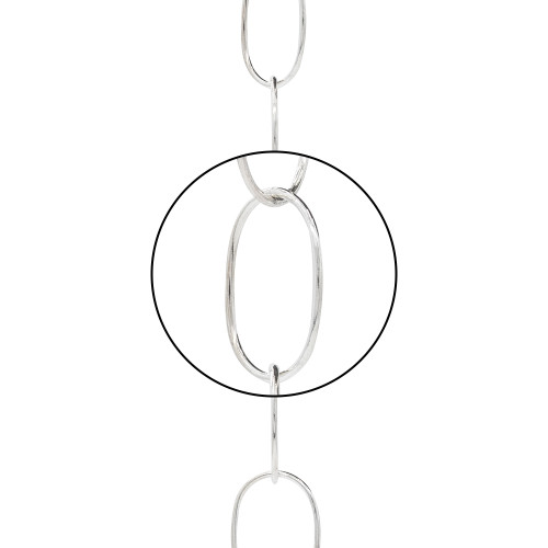 Cadena Fantasía modelo R534 de Plata A METROS - DIÁMETRO 23.30 X 16.50 MM