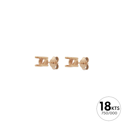2P 0.40 DE 4 GRAPAS REDONDAS - ORO 18K