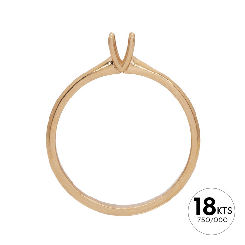 SOLITARIO 1P 0.10 DE 4 GRAPAS - ORO 18K