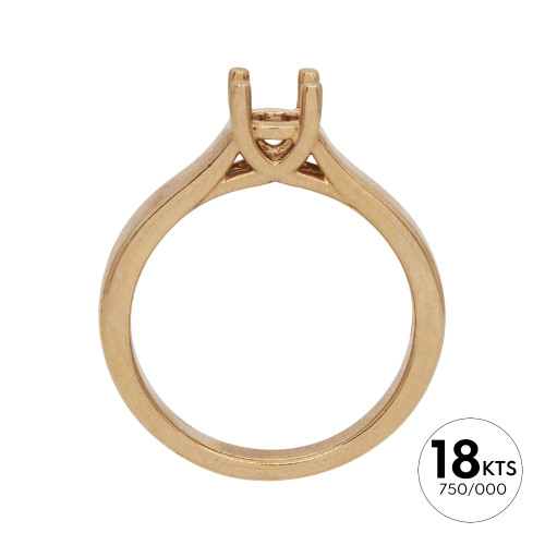 SOLITARIO 1P 0.50 DE 4 GRAPAS- ORO 18KT