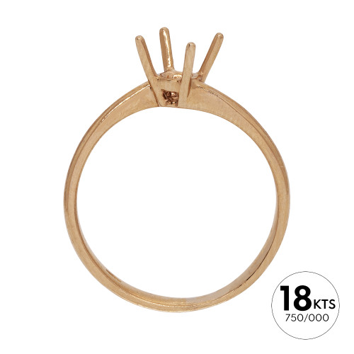 SOLITARIO 1P 0.40 DE 4 GRAPAS - ORO 18K