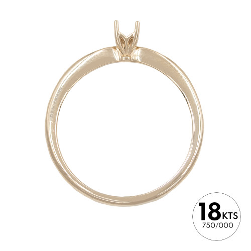 SOLITARIO 1P 0.10 DE 4 GRAPAS-ORO 18K