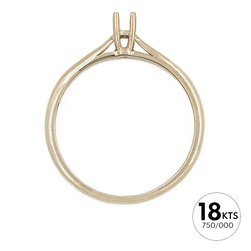 SOLITARIO 1P 0.10 DE 4 GRAPAS - ORO 18K