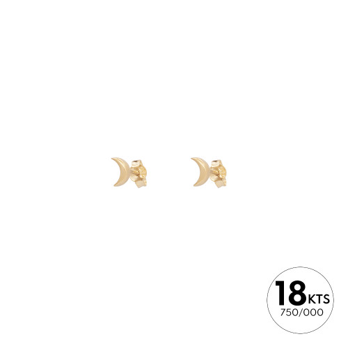 PAR PENDIENTES CORAZÓN 6 Ø - ORO 18K
