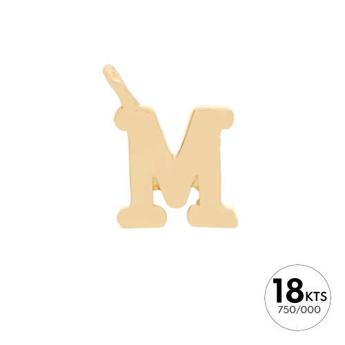 LETRA "M" - ORO 18K