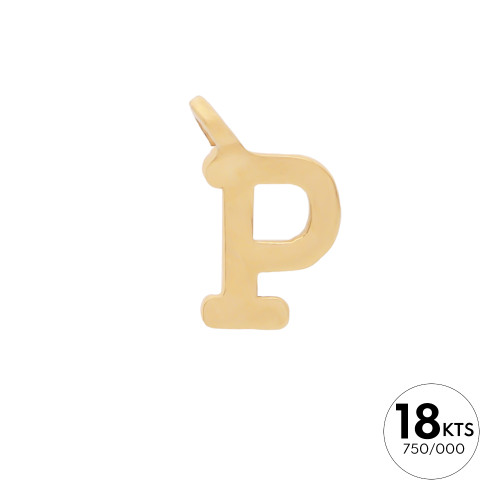 LETRA "P" - ORO 18K