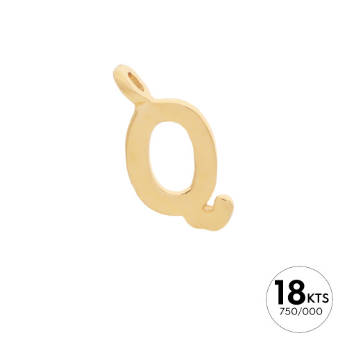 LETRA "Q" - ORO 18K