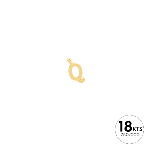 LETRA "Q" - ORO 18K