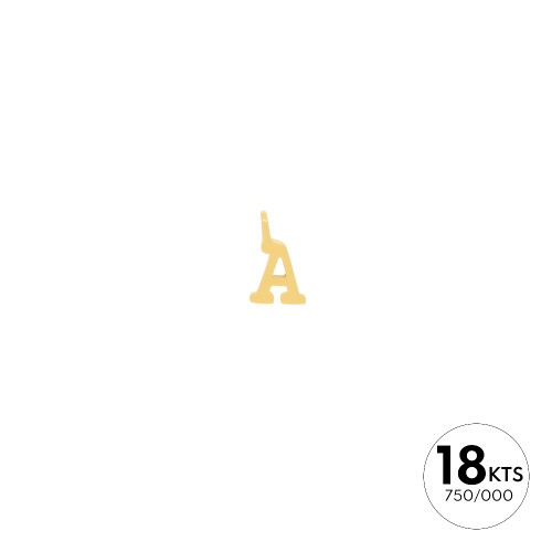 LETRA "A" - ORO 18K