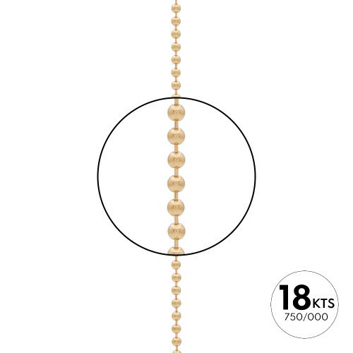 DE BOLAS 018 A METROS - ORO 18K