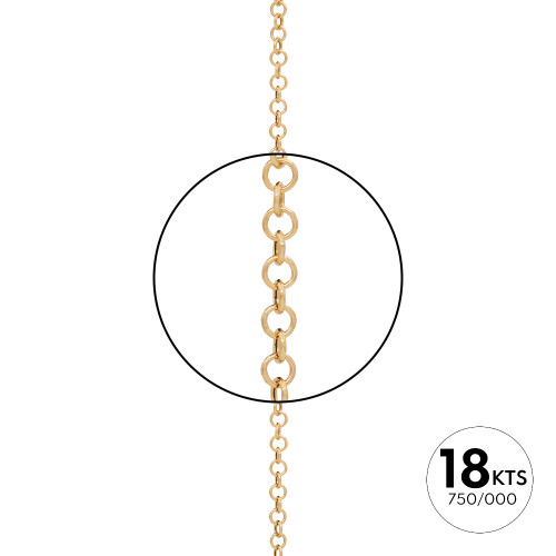 ROLO HUECA 032-472 A METROS - ORO 18K