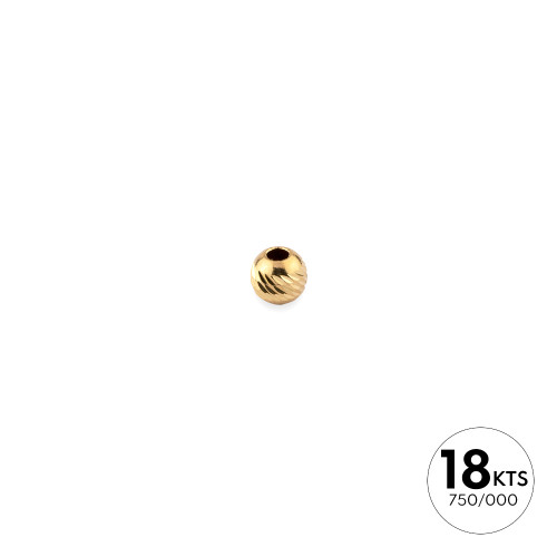 BOLA 4.0MM FACETADA - ORO 18K