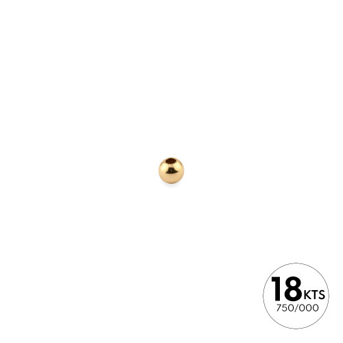 BOLA 3.0MM LISA SEMILIGERA - ORO 18K