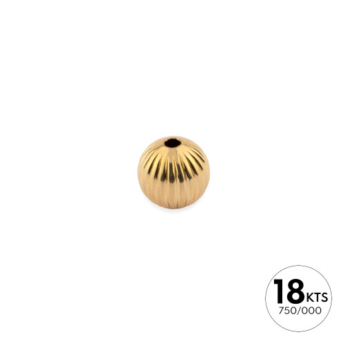 BOLA 8.0MM GALLONADA LIGERA - ORO 18K