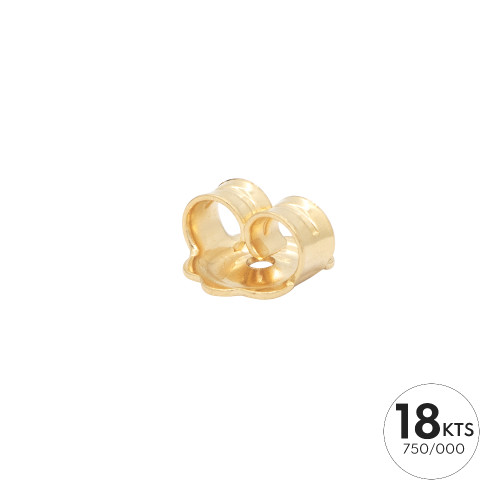 PRESIÓN MARIPOSA 2 PATAS FLOR 6.0MM - ORO 18K