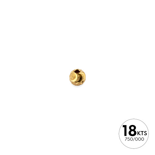 BOLA 4.0MM GALLONADA DIAMANTADA - ORO 18K