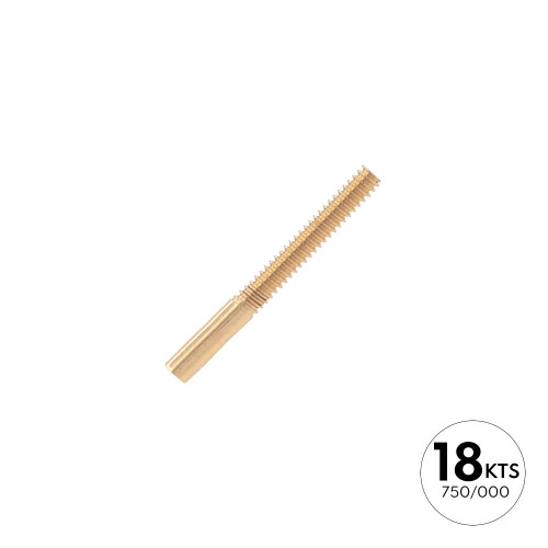 PERNO PARA ROSCA 11.0MM +HILO 1.0 - ORO 18K