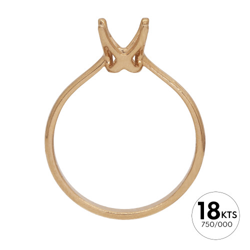 SOLITARIO 1P 0.70 DE 4 GRAPAS - ORO 18K