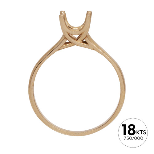 SOLITARIO 1P 0.90 DE 4 GRAPAS - ORO 18K