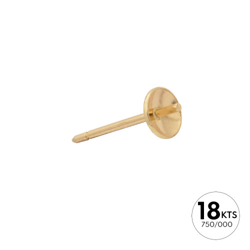 BASE PERNO 14.0 +CASCARILLA 5.0MM - ORO 18K