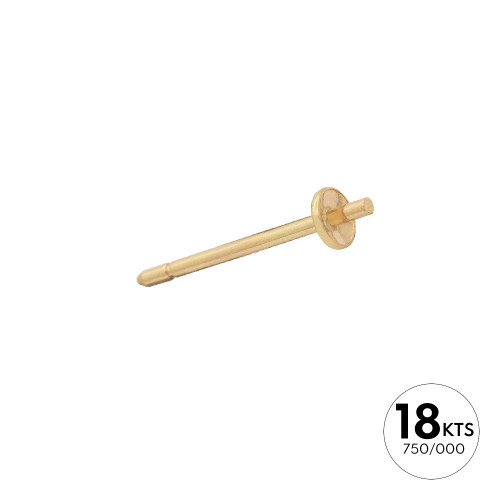 BASE PERNO 14.0 +CASCARILLA 3.0MM - ORO 18K