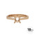 SOLITARIO 1P 0.80 DE 4 GRAPAS - ORO 18K