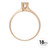 SOLITARIO 1P 0.07 DE 4 GARRAS - ORO 18K