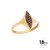 ANILLO LANZADERA BROWN - ORO 18K