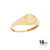 SELLO +BASE TALLADA Y MATIZADA 8.50X7.50 Ø - ORO 18K